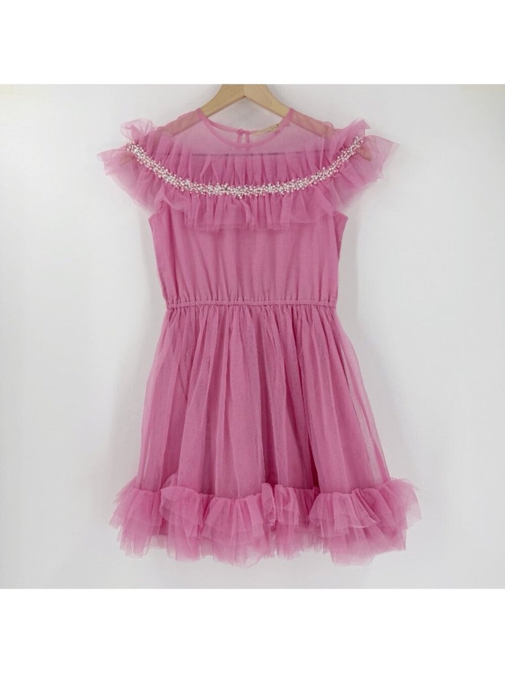 TUTU DU MONDE Pink Tulle Embellished Girls Dress 10-11 Years Wedding Event Party